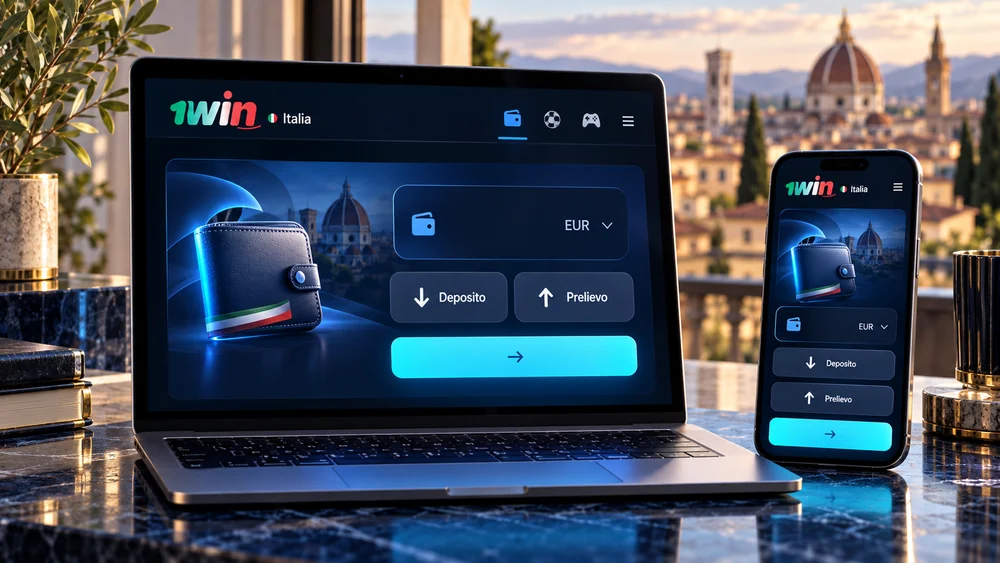 1win casino cassa deposito e prelievo EUR